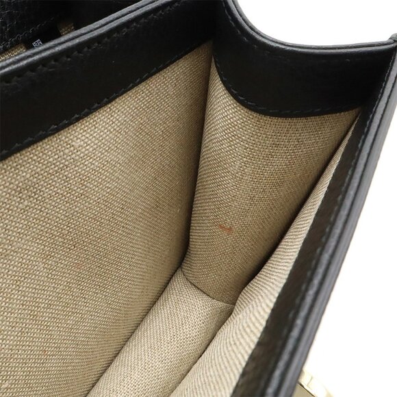 GUCCI Black Leather Shoulder Bag - Picture 9 of 9